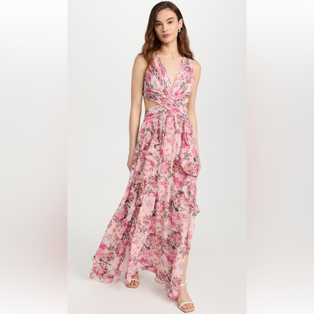 ASTR The Label Noya Dress in Peony Pink size small NWT